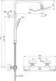 Ideal Standard A7227AA, Chrome, Ceratherm T50 Dual Mixer Shower