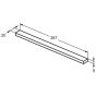 Ideal Standard  Ideal Standard i.life 27cm handle brushed chrome T5325YE
