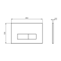 Ideal Standard R0119AA Oleas P2 Dual Flush Plate