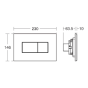 Ideal Standard Spares KARISMA Flush PLATE CHROME E4463AA