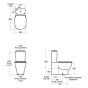 Ideal Standard T357001 Tesi Close Coupled Cistern 4 Litre