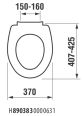 Jika Lyra Toilet Seat Cover Soft Close, White H8903830000631