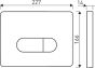 Kerra Pacific Dual flush plate for concealed 5907548114631