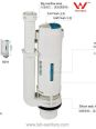 Lab Sanitary B218M Flush Valve 1