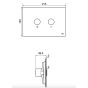 OLI PLATE BLINK FLUSH PLATE WHITE MATT OLIVER 216621