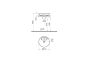 Memoria Round White Countertop Wash Basin 50 cm 5880B403-0041