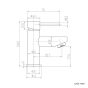 Nabis Circo cloakroom basin mixer tap without waste Cloakroom basin mixer A0540