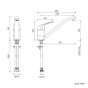 Nabis Costeno single lever mono kitchen tap B08913
