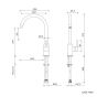 Nabis Levico mono side control kitchen tap B08928