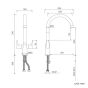 Nabis Monate monobloc kitchen tap B08923