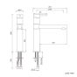 Nabis Pasilla single lever mono kitchen tap B08919 