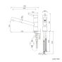 Nabis Practica lever pull out kitchen tap B08924