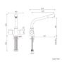 Nabis Sandia monobloc kitchen tap B08914 