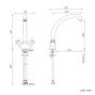 Nabis Turano monobloc kitchen tap B08911