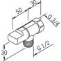 Oras Washing machine valve Oras 105001