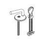 Pressalit DA9999 300+ set of hard chrome hinges