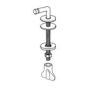 Pressalit Plan 824 Hinge Set (Top Fix)- DB6