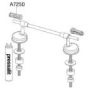 Pressalit Projecta Plus 540/530 Anti Vandal Universal Hinge Set (Bottom Fix)- BZ1999