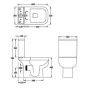 RAK SERIES 600 WRAP OVER SOFT CLOSE UREA SEAT (UREA) RAKSEAT014