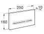 Roca In-Wall PL5 DUAL - Dual flush operating plate for concealed cistern A890099000