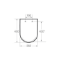 Roca Meridian-N standard seat and Cover Supralit® A8012A000B