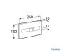 ROCA PL2 A890096005 DUAL FLUSH OPERATING PLATE WHITE & GREY