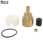 The Roca A525017503 is a recessed bath/shower cross mount designed for use with the Roca T-500 V2N handle. This model is compatible with the T500, T1000, and L90 series, as well as the Victoria range. It features a sleek design that integrates seamlessly 