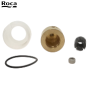 The Roca A525017503 is a recessed bath/shower cross mount designed for use with the Roca T-500 V2N handle. This model is compatible with the T500, T1000, and L90 series, as well as the Victoria range. It features a sleek design that integrates seamlessly 