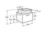 ROCA THE GAP A856966806 550MM BASIN UNIT GLOSS