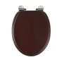 Roper Rhodes Traditional Toilet Seat and Cover with Fittings in  Mahogany 8081MSC