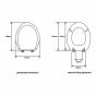 Roper Rhodes Traditional Toilet Seat and Cover with Fittings in  Mahogany 8081MSC