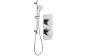 Round Shower Pack 8 - Sphere Slim Plate Single Outlet & Riser Kit DICMP0068