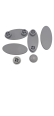 Jacob Delafon RTA191NF Toilet Seat Buffers