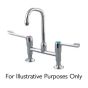 Ideal Standard Spares Markwik dual control two taphole, 20cm projection swivel anti splash spout pillar basin/sink mixer - 15cm levers -S8207AA