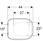 Geberit FANTASIA toilet seat without soft close, white colour, glossy finish 500.870.00.1