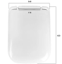 GALA G5126001 GALA 2000 White Seat Cover MTSJ150