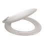 Wirquin Saxon seat and cover with colour matched plastic hinge SSA11WH

