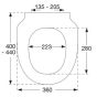 Toilet Seat compatible with Sphinx 300 Slim Soft Close Seat, Seat selection by measurement, OR  Find the right toilet seat using measurements