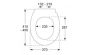 Toilet seat with hinge in stainless steel 544001-D05999