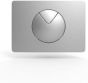 TWO-PART CISTERN BUTTON FOR WC 995 N SERIES SMALL S 702 SANIT 1670281 0000 SHINY CHROME