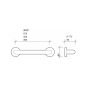 Twyford Avalon Support Rail 450mm White AV4901WH  xx