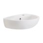 Twyford OT4845WH Option 400 x 330mm 1 Right Hand Tap Hole Hand Basin