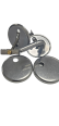 Universal top fix hinges in chrome