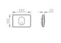 Vitra  Concealed cistern Flush PlateChrome 701-1080 