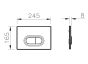 Vitra Loop O Mechanical Control Panel, Gloss White 740-0500