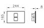 Vitra Twin2 Panel - Matte Chrome Plated 748-0185