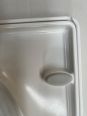 BATHSTORE WATERMARK SOFT CLOSE TOILET SEAT AND COVER WITH FITTINGS 536969 NOT ORIGINAL *CHIPPED, SEE PHOTOS*
