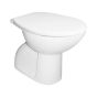 WC seat and cover, termoplast, adjustable length, plastic hinges