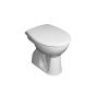 WC seat and cover, termoplast, adjustable length, plastic hinges