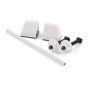 White plastic hinge for HDTS1, MDTS1, MDPP1, Neon, International, Flamenco, Melody VIP
